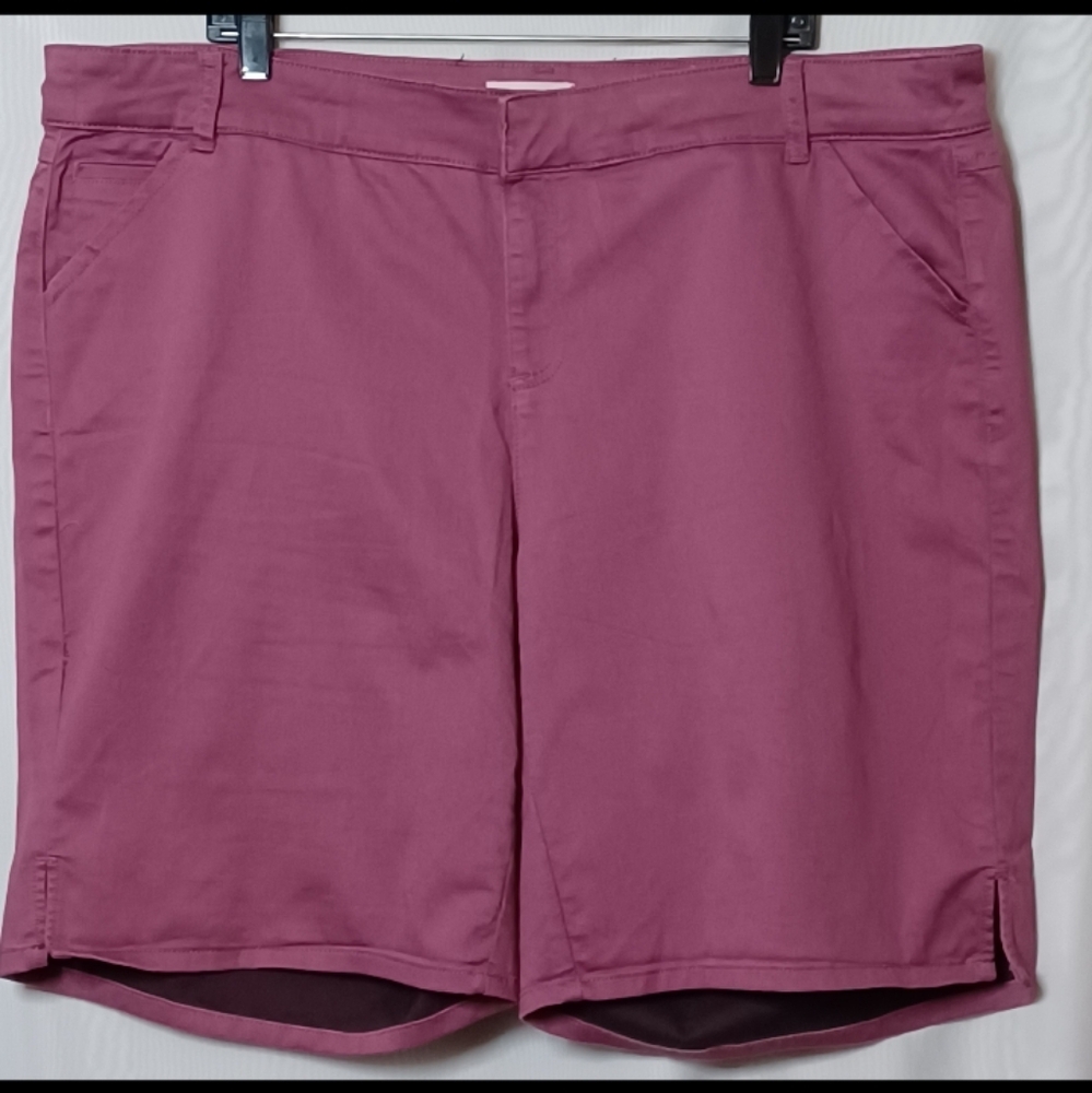 MOLLY & ISADORA Woman Plus Size Fushia Stretch Shorts. 20
